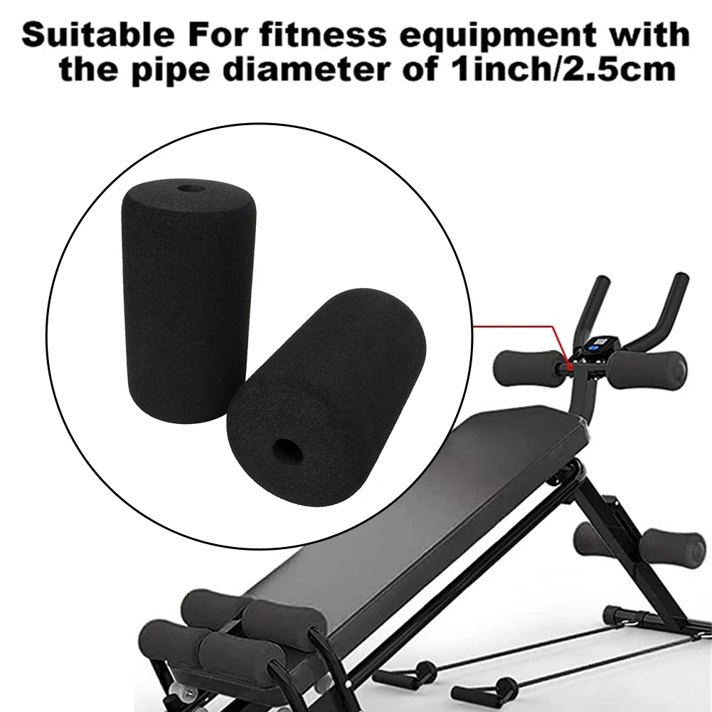 2-Pack Foam Foot Pads For Leg Extension Machines High-Density Replacement Rollers For 23-25mm Tube Diameter Gym Equipment