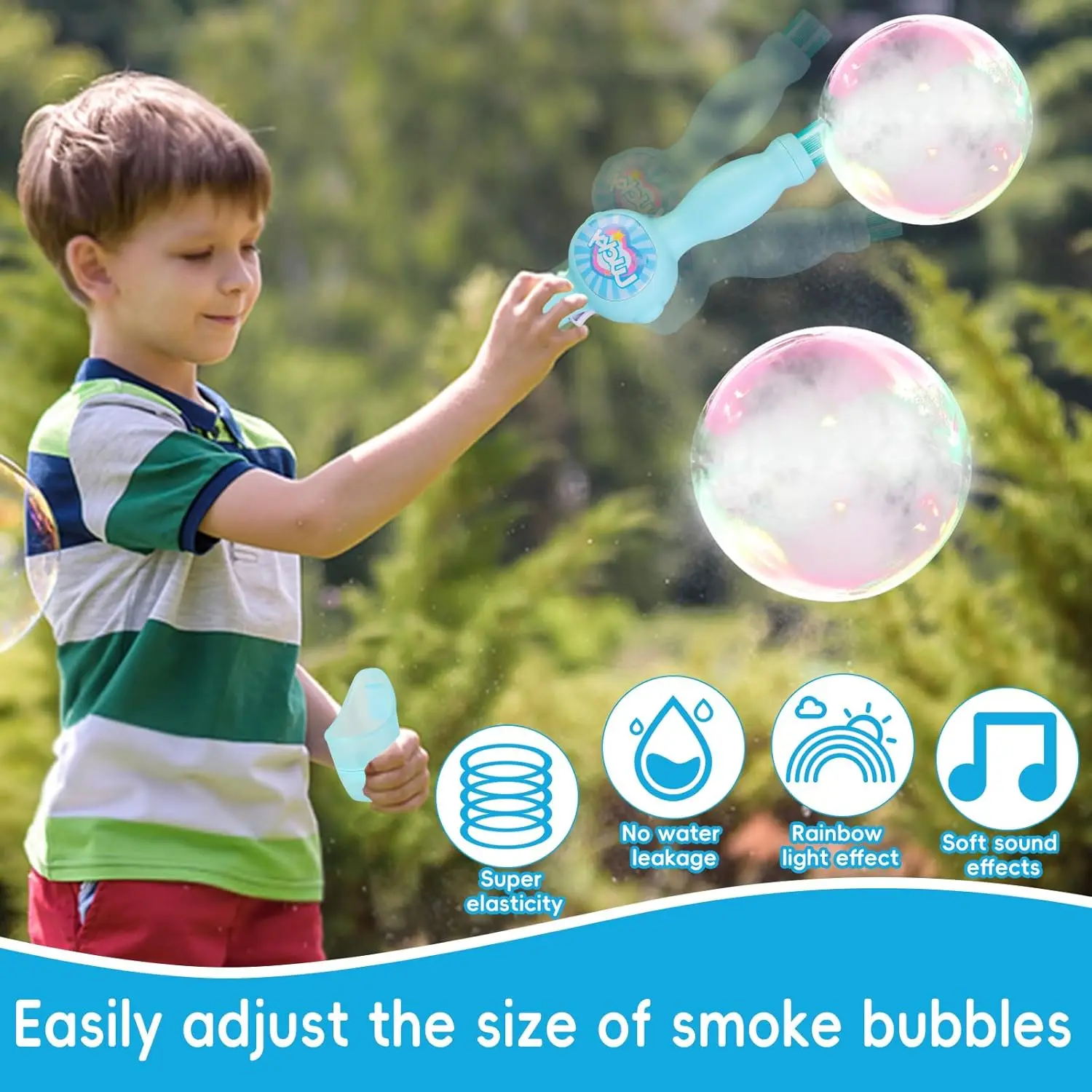 2025 neue Rauchblasenmaschine für Kinder, Popping-Blasenstab, flüssiges Spielzeug, superheiße Geburtstagsgeschenke für Männer und Frauen für Kinder