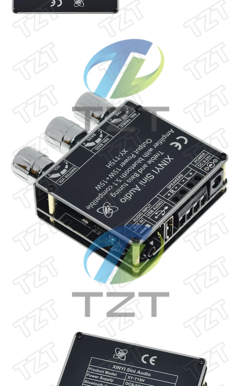 1/2 Stück XY-T15H Bluetooth 5.1 Digitaler Leistungsverstärker-Modul 15W+15W 2.0-Kanal Stereo-Verstärkerplatine für DIY Kabellose Lautsprecher – Detail 11