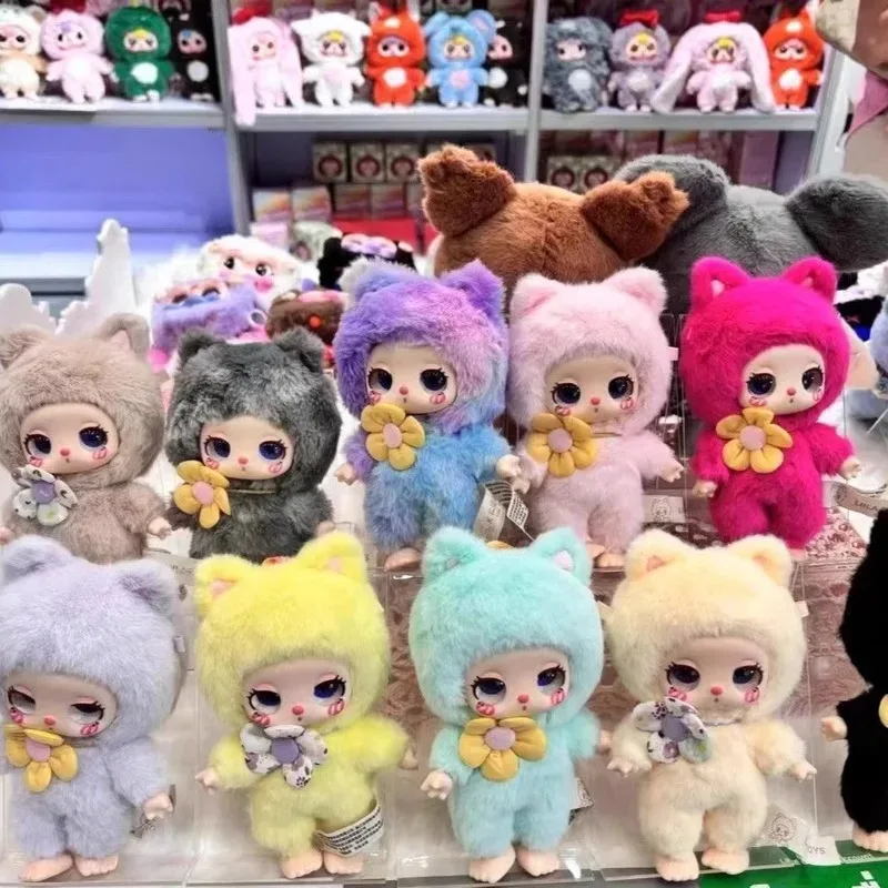 

Liila V1 Lucky Cat Series Blind Box Vinyl Plush Bag Pendant Decorative Toys Birthday Gift Blind Box Pendant