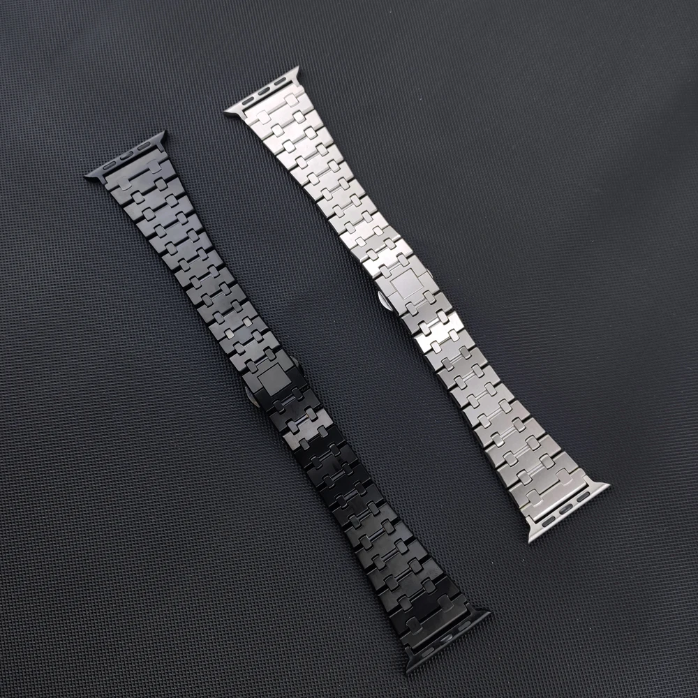 For apple watch ultra 49mm 45mm 44mm 41mm 40mm band stainless steel luxury strap for iwatch ultra SE 8 7 6 5 4 3 42mm Bracelet