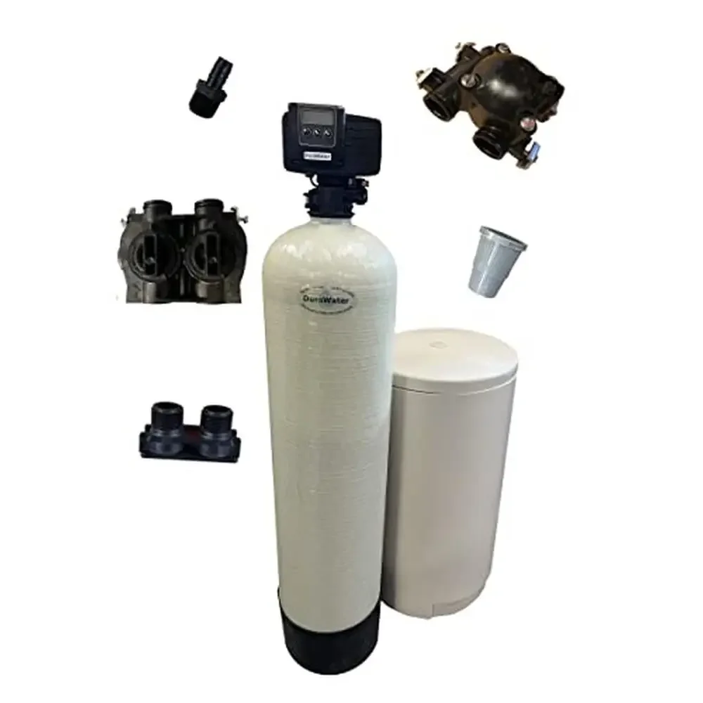 Iron Removal Water Softener Filter System 48000 Grains USA Made Top Resin Metered Control Valve 18x33 Brine Tank 10x54 Mineral