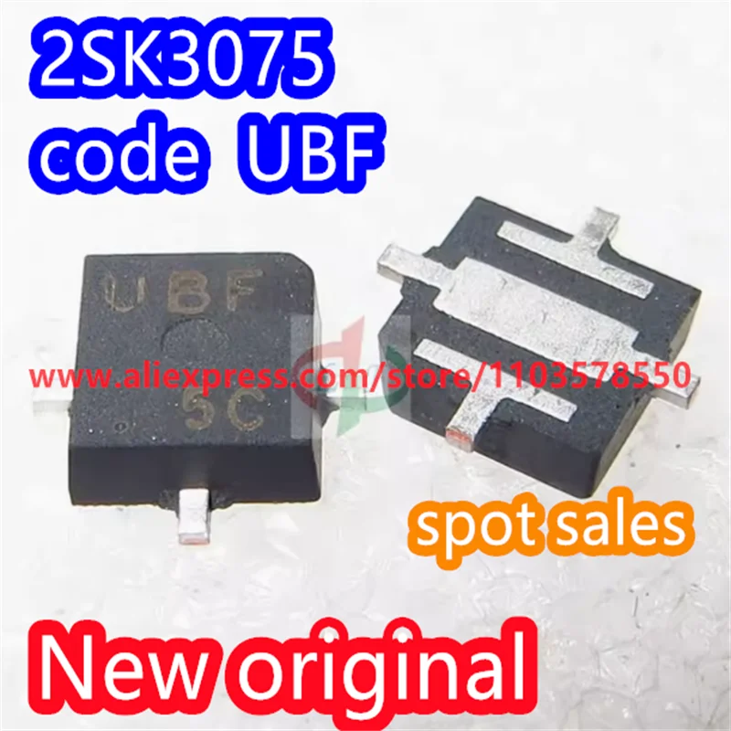

（5PCS） 100% Brand new original 2SK3075 K3075 code UBF chip PW-X RF large cross 520MHZ 7.5W walkie talkie amplifier