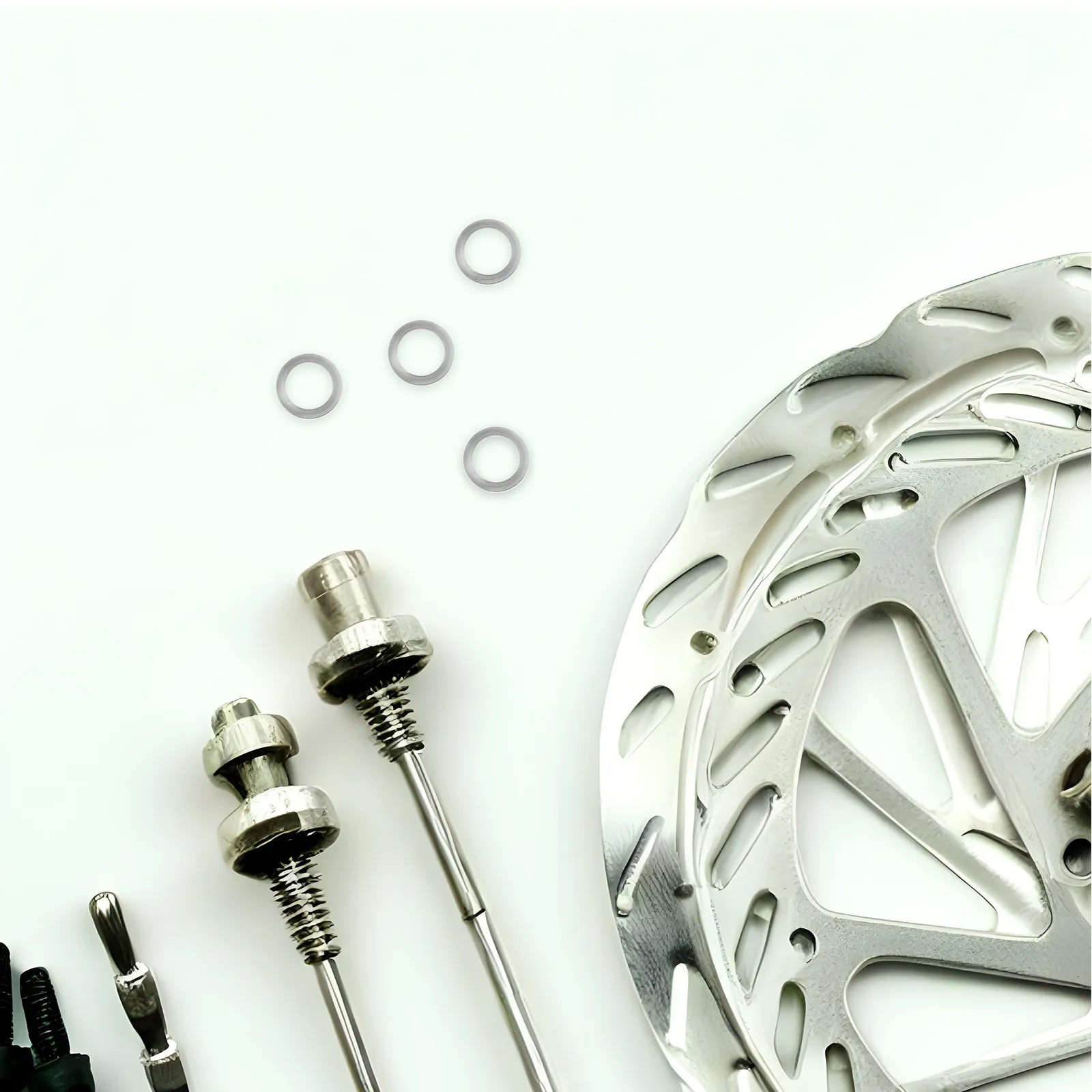 4Pcs Bike Screw Washers Flat Metal Long-Lasting Hold for Road Mountain Bicycle Bolts Headset Spacer Stem Fixing Hardware