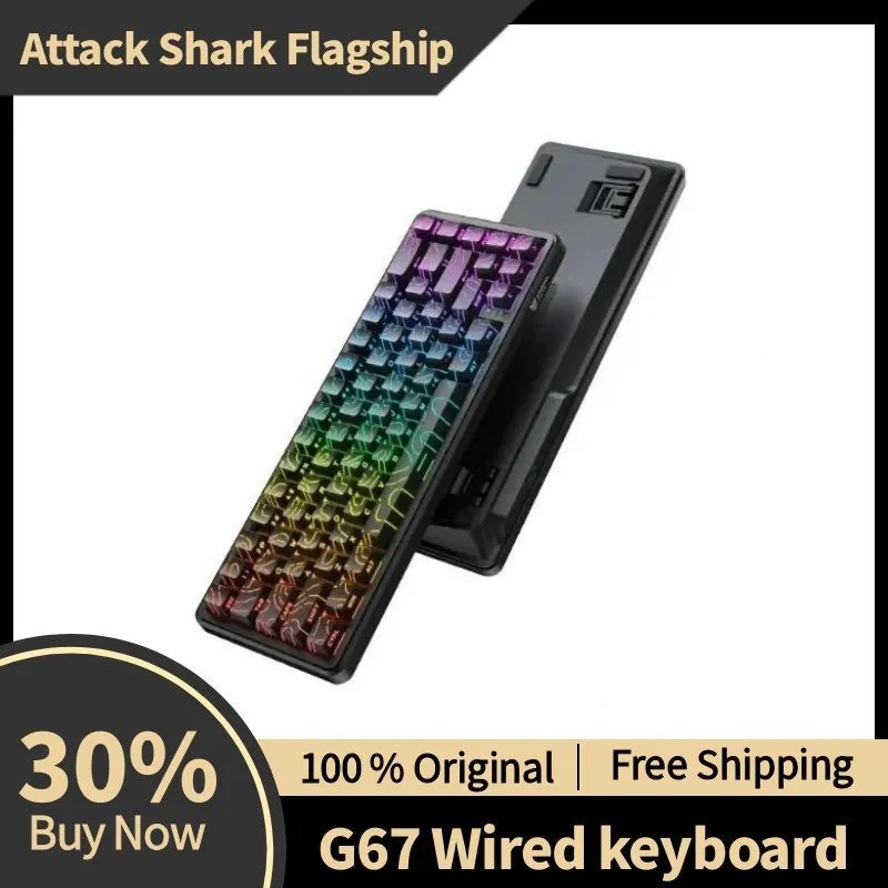 

Onikuma G67 8000hz Wired Magnetic Axis Mechanical Keyboard with ARGB Glowing Effect 0.02mm RT Low Latency Wired Gaming Keyboard