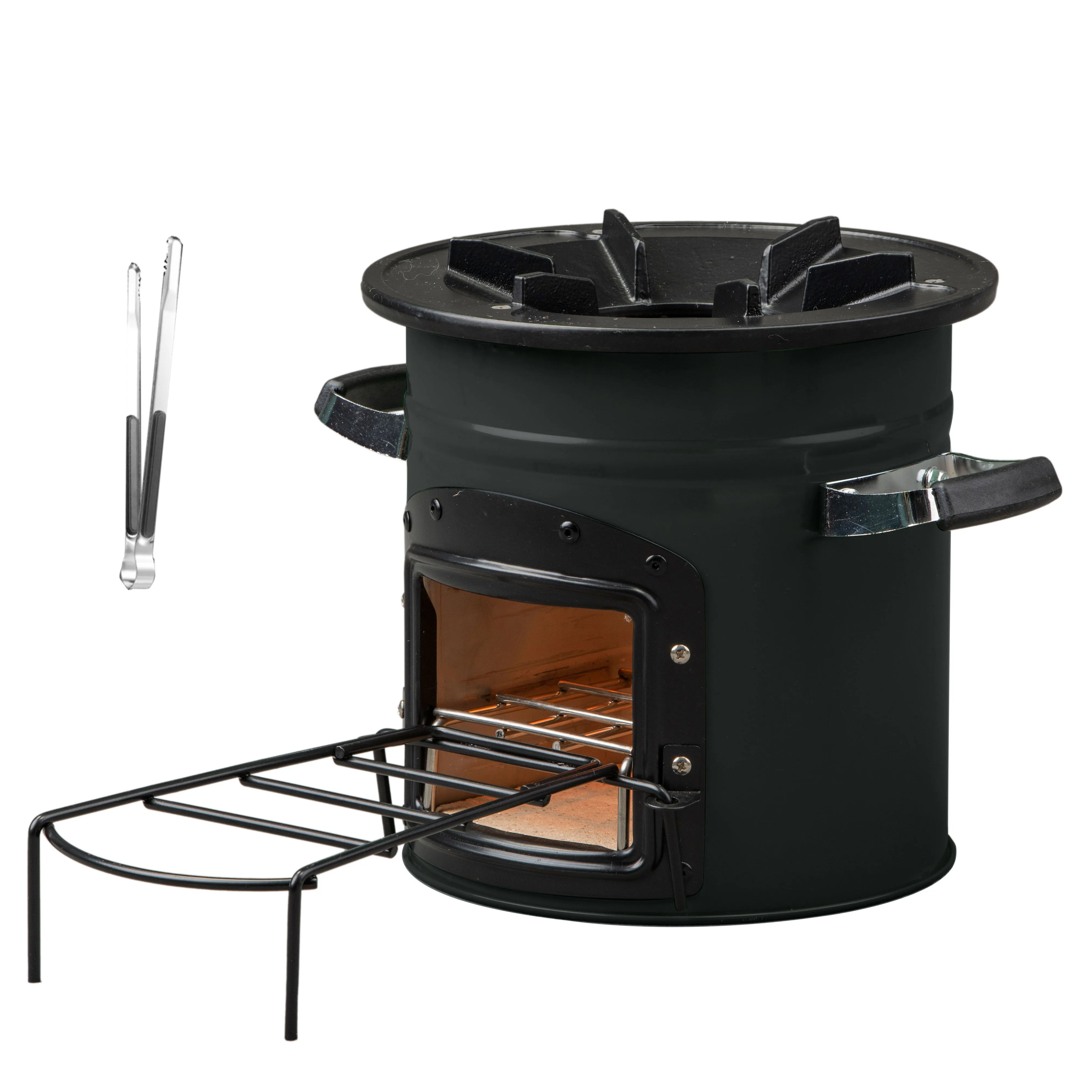 

High-Efficient Smokeless Wood Fuel Cook Stove for Household & Camping/Hiking