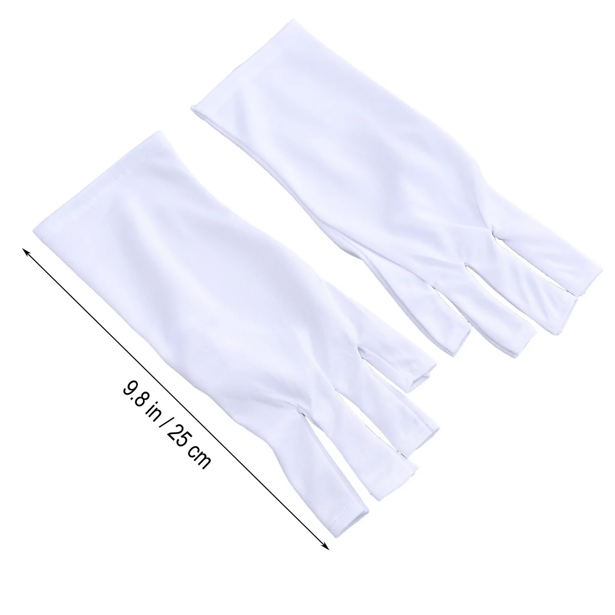 1 paire de gants de manucure Anti Uv, doux et respirants, pour le traitement des ongles en Gel, Protection des activités de plein air, cousus individuellement