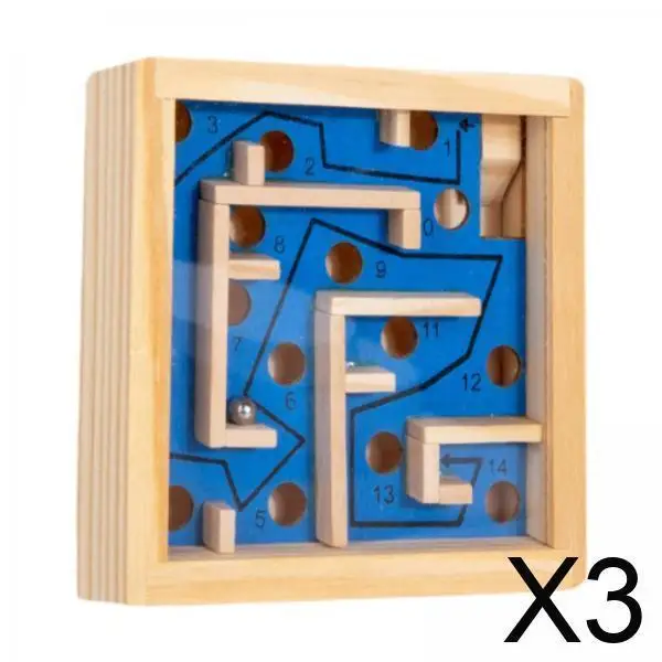 

Montessori Wooden Maze Game Logical Puzzle Brain Teaser Board Educational Toy for Children