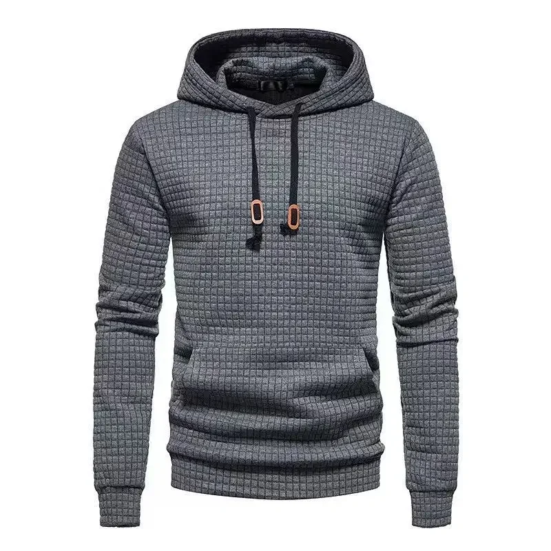 New Outdoor Men's Long Sleeve Hoodie Sweatshirts Autum Breathable Solid Color Coats Sport Streetwear Pullover Tracksuit Men