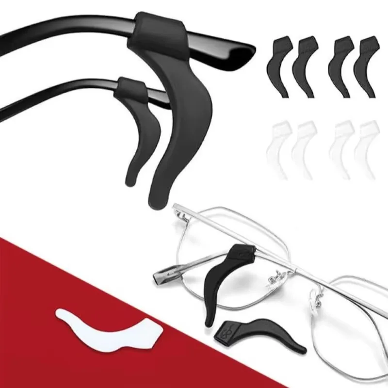 10/30/50 Stück Brillen-Ohrhalterungen, rutschfeste Silikon-Ohrbügel, Brillen-Ohrhalterungs-Hülsenhalter für Sport-Sonnenbrillen