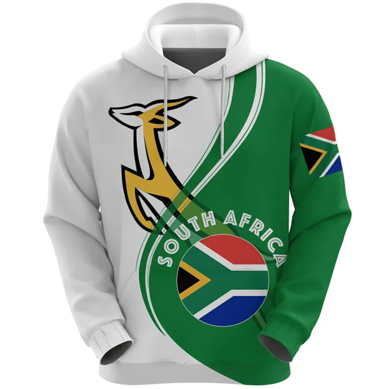 

South Africa Map Flag 3D Print Hoodies For Men Clothes Fashion Springboks Sweatshirts National Emblem Pullovers Boy Tracksuit