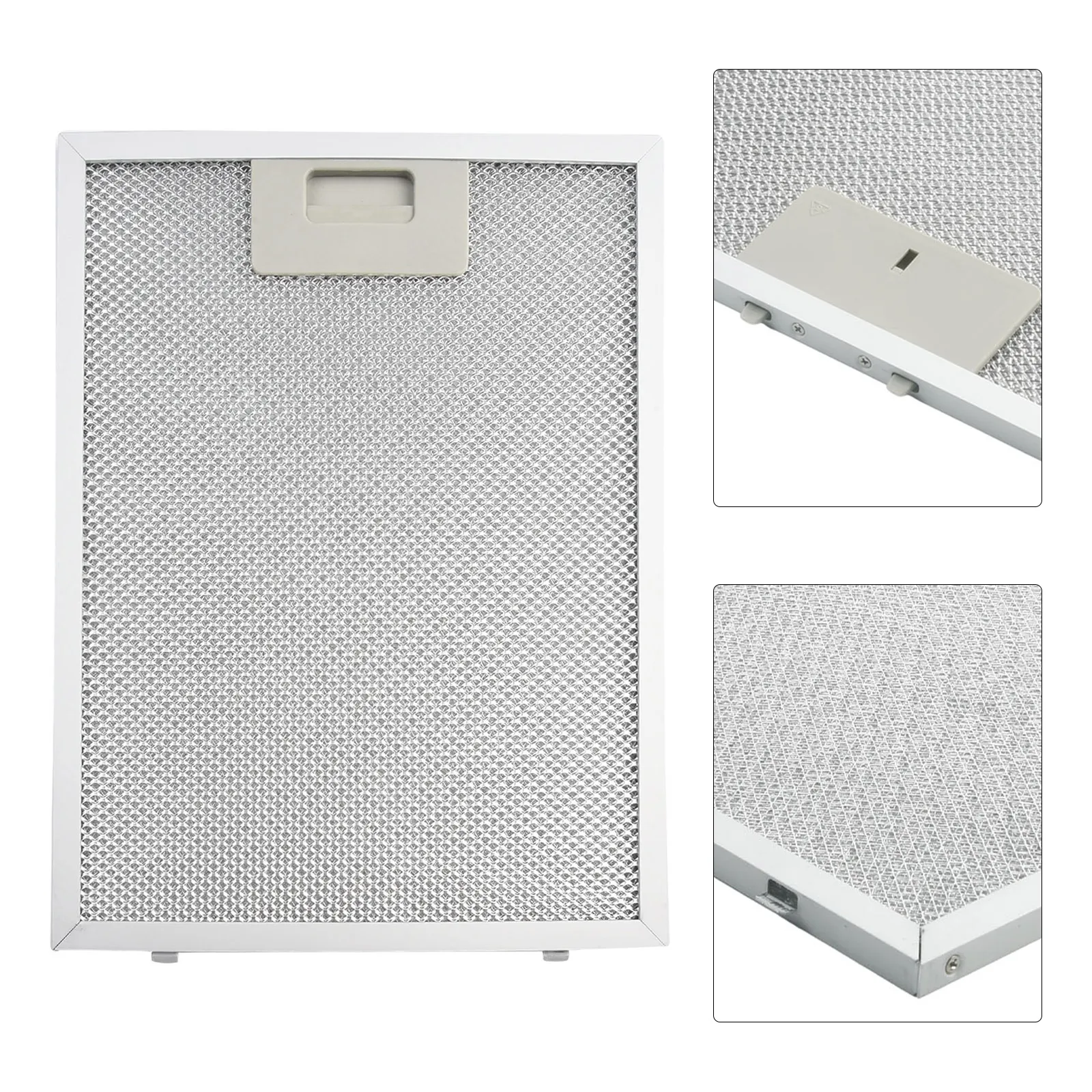 1x Silver Cooker Hood Filters Metal Mesh Extractor Vent Filter 300 X 240 X 9mm Kitchen Range Hood Stainless Grease Filter