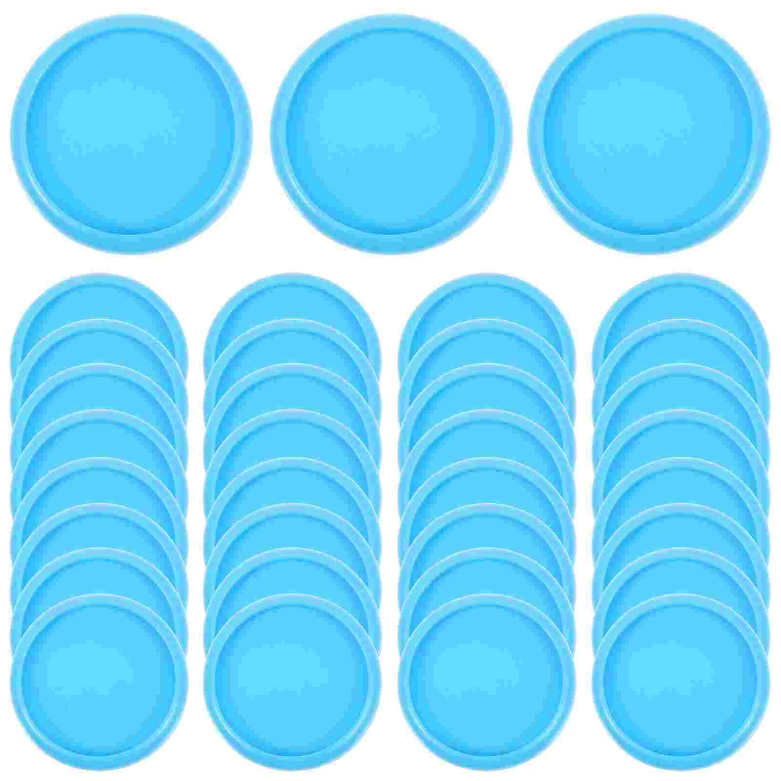 44 Pcs Note Pads Binder Buckle Loose Leaf Disc Books Rings Plastic Binding Round Blue Office