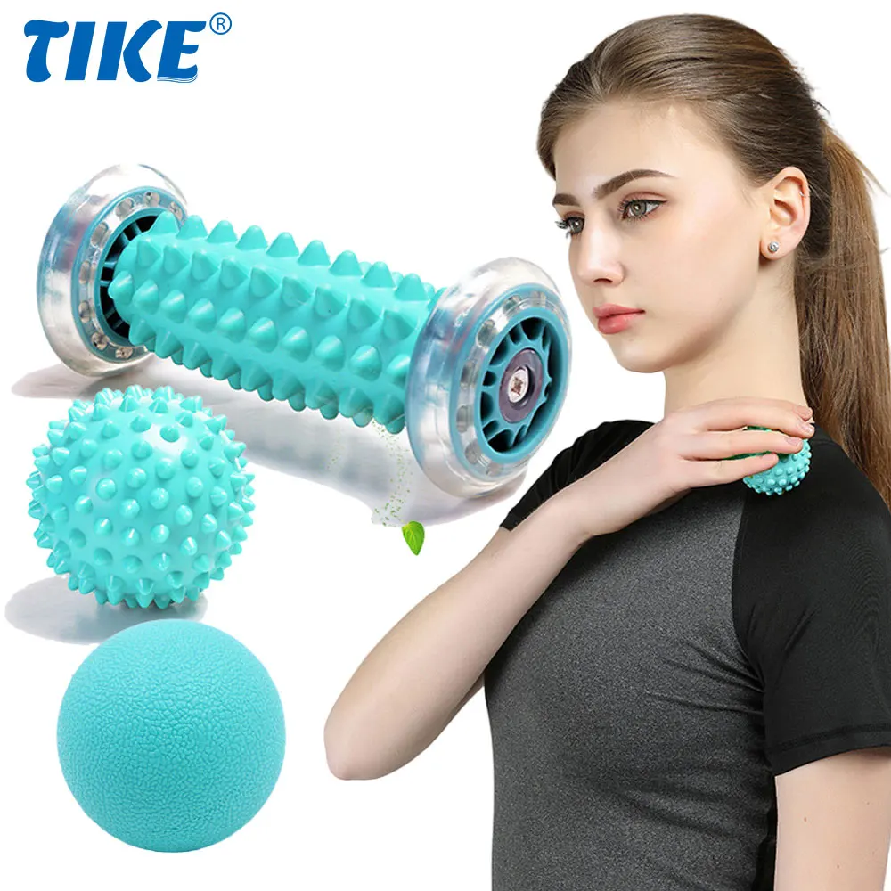 Massage Ball - Plantar Fasciitis, Heel Spur, Sore Muscles, Trigger Point - Back, Arm, Neck, Shoulder, Leg Circulation Roller