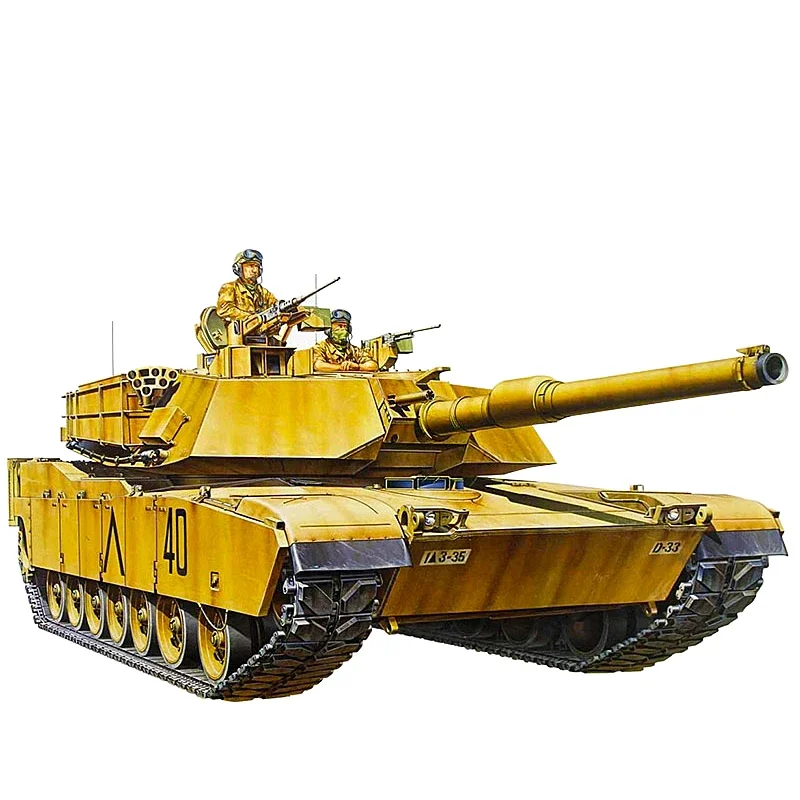 TAMIYA Kit modello serbatoio assemblato 35156 M1A1 carro armato principale modello Abrams 1/35