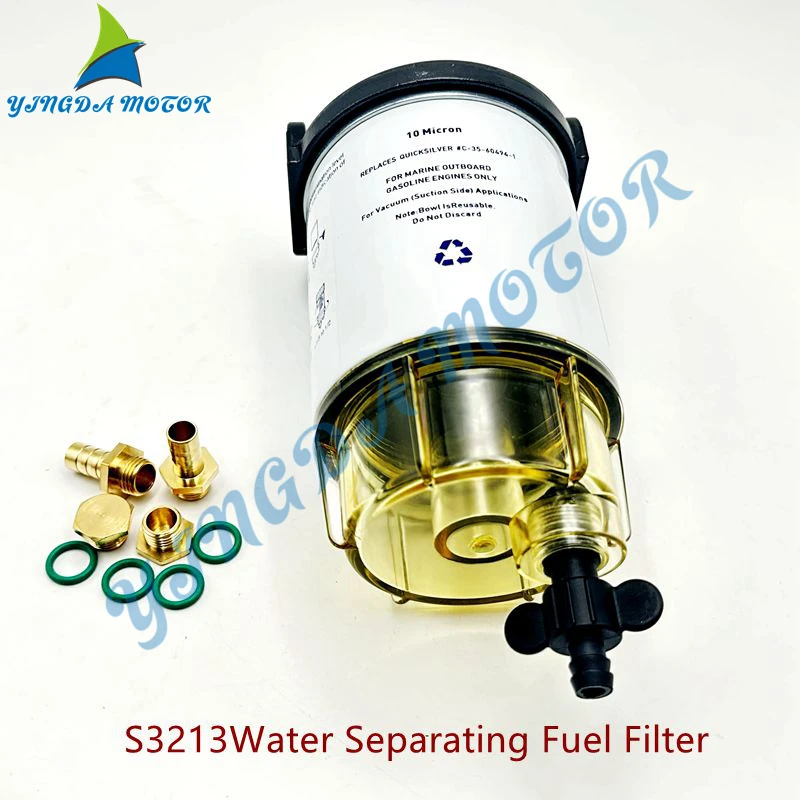 New Fuel Filter/Water Separating System S3213 for For Mercury Yamaha Marine Outboard Motor S3213