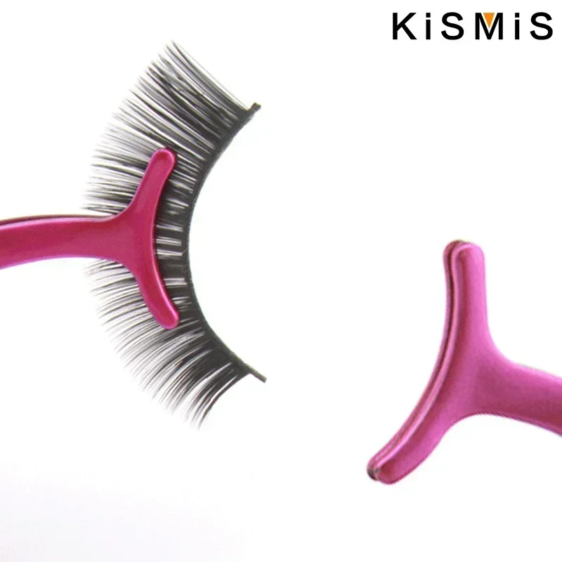 Aplicador de pestañas de acero inoxidable, pinzas, herramienta de maquillaje, práctico asistente de pestañas, Clip, aplicador rizador de pestañas