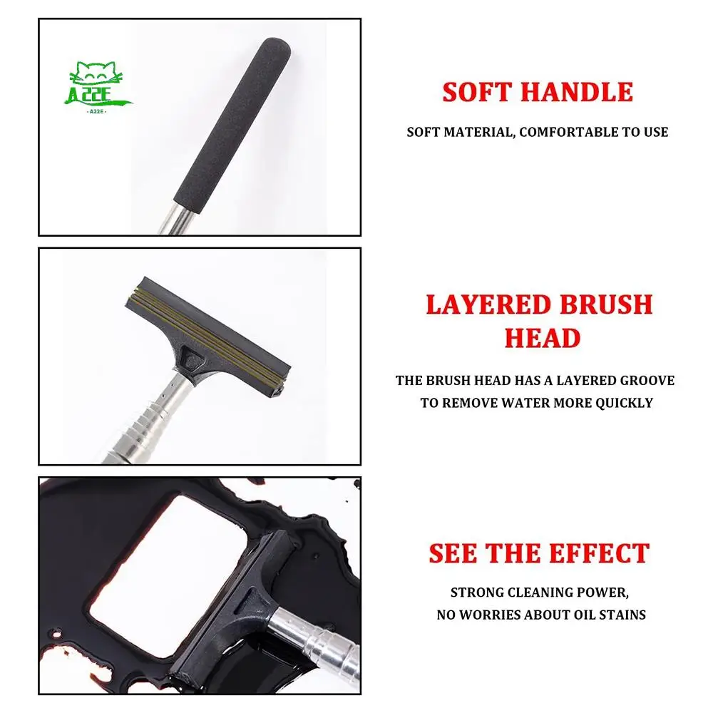 A22E-Car Retractable Rearview Mirror Wiper Adjustable Car Rearview Door Mirror Brush Mirror Wiper With Layered Brush Head