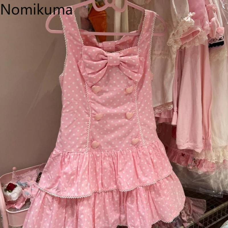 Süßes rosa Kleid für Frauen 2025, Vestidos De Mujer, A-Linie, Sommer, niedliche Robe, Femme,