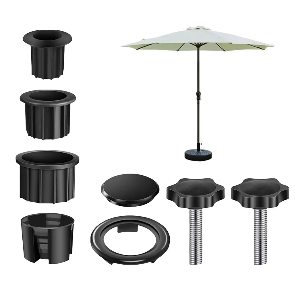 

Plastic Pipe Sleeve Umbrella Base Outdoor Events Easy Installation Umbrella Adapter Adapter Multi-size Options