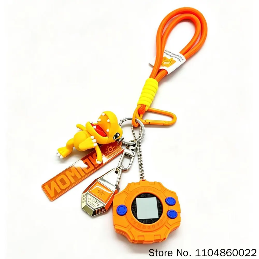 Digimon Car Charm Hanging Ornament Digivice (Holy Plan) & Crest Of Evolution Car Decoration Pendant For Anime Collectors