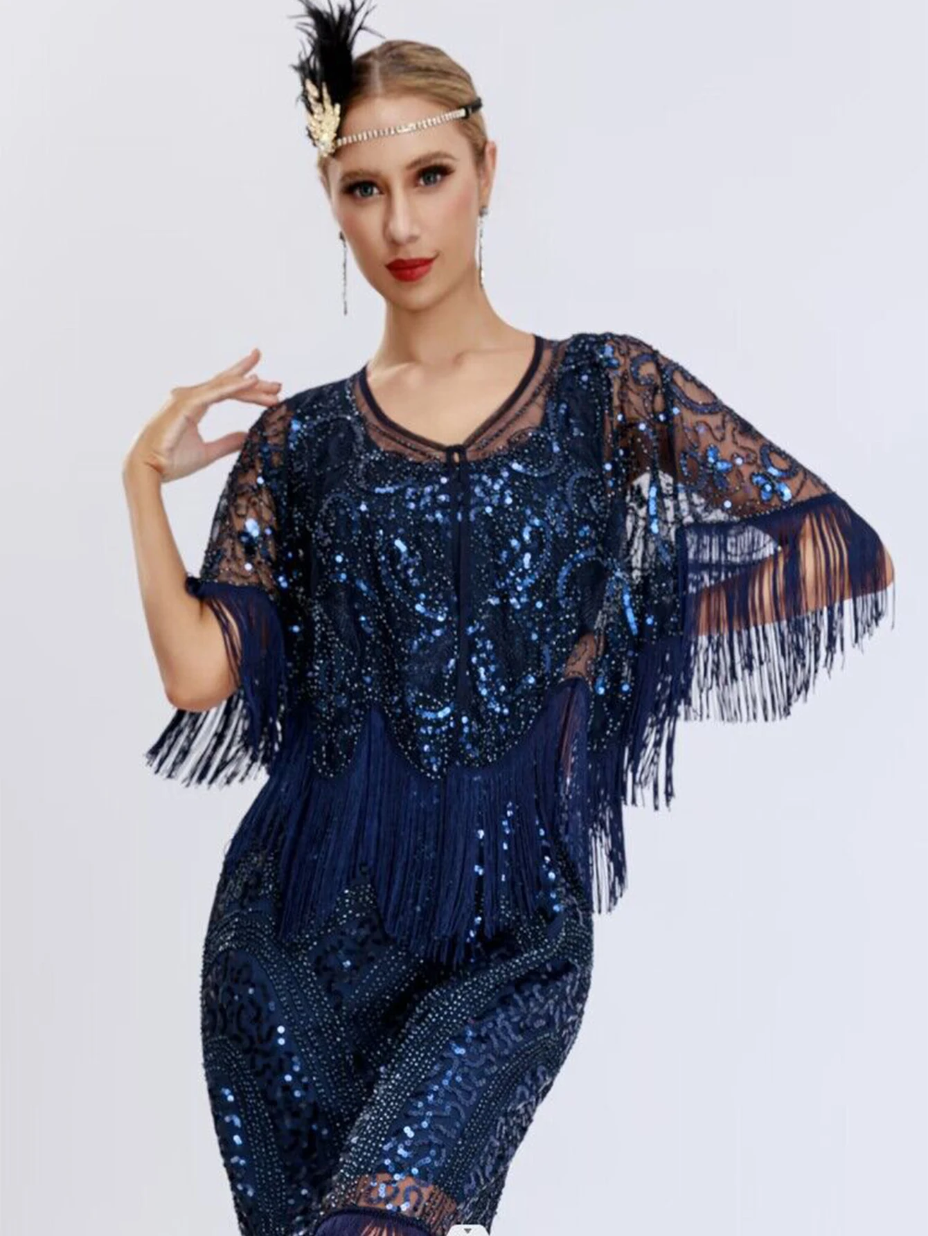 Sexy vintage sequin summer cape top women elegant wedding birthday party shawl crop top night club y2k prom Sunscreen Shawl tops