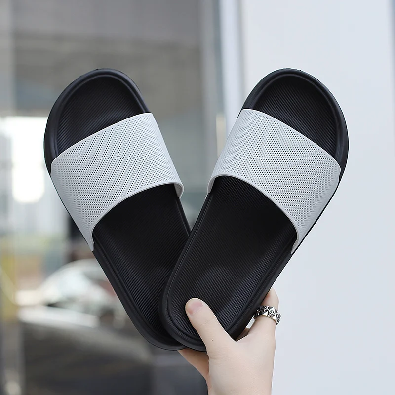 Summer Mens Breathable EVA Slides Men Beach Slippers Indoor House Home Slipper Soft Lightweight Slipers 46 47 48 New 2023