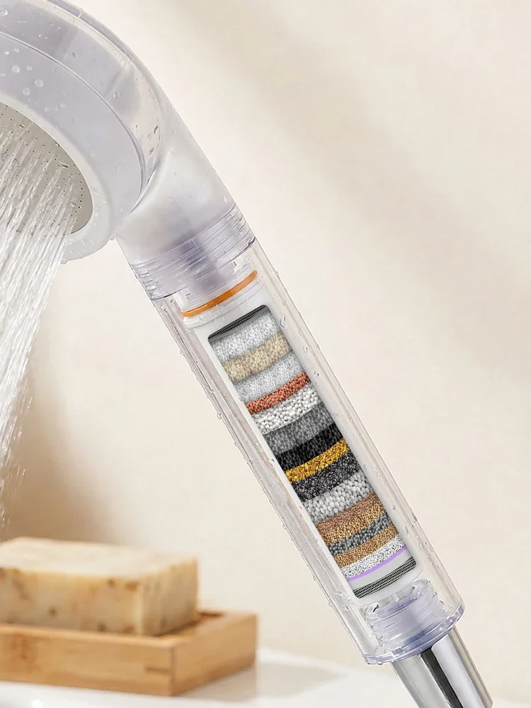 2 Stück Duschkopf-Ersatzfilter zur Entfernung von Chlor, Aktivkohlefilter zur Verbesserung der Wasserqualität und zur Entfernung von Verbleibenden Rückständen