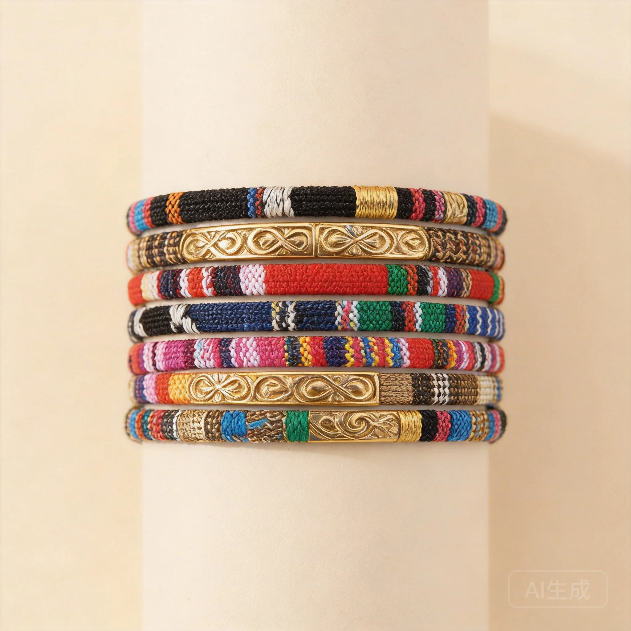 Chinese Style Good Luck Blessing Handmade Woven Bracelets 12 Colors Adjustable Cotton Linen Bohemian Friendship Bracelet For Wom