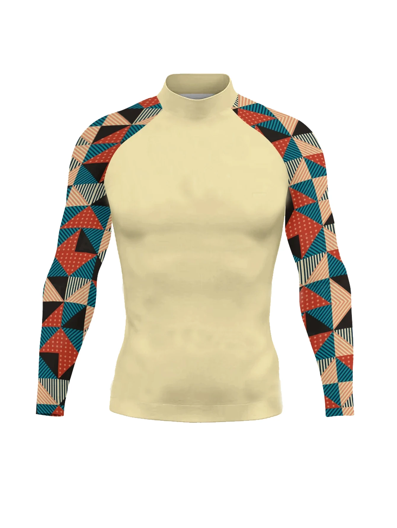 

Summer Classic Funny Beach Surfing Swimsuit Men's Simming T-shirts UV Protection Swimwear Long Sleeve Surf Sports Tops fpr Men