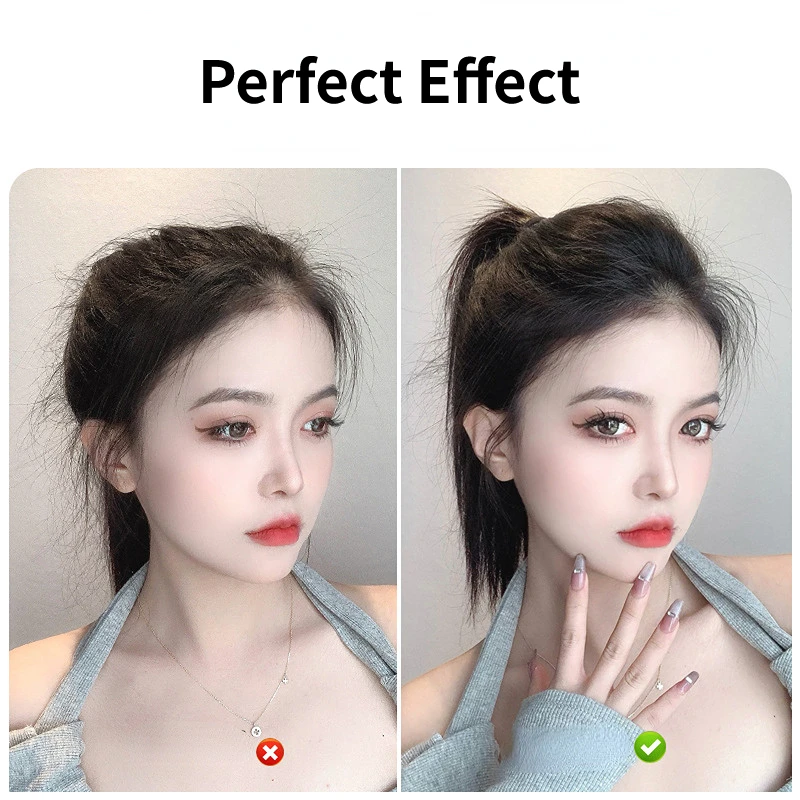 Korean Women Natural Hair Top Cover Synthetic Hair Pad Hair Extension Lining Invisible Seamless Hair Pads Clip In Hair Pieces