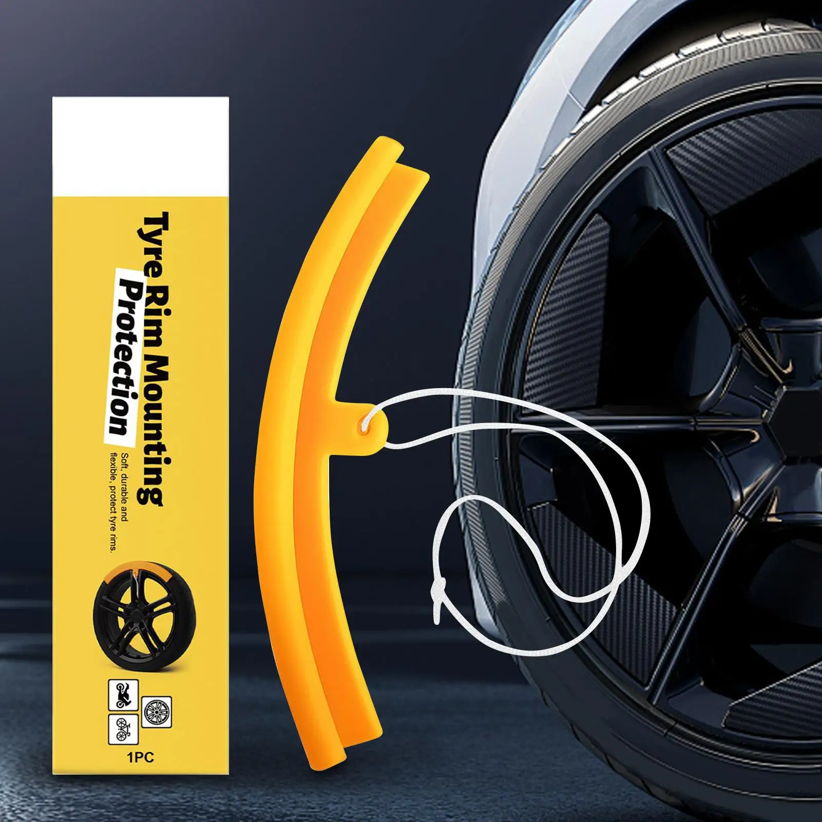 

Tire Rim Protector Flexible Vehicle Tire Wheel Rim Protector Tire Remover Edge Protection For Car Sedan Truck RV Motorcycle