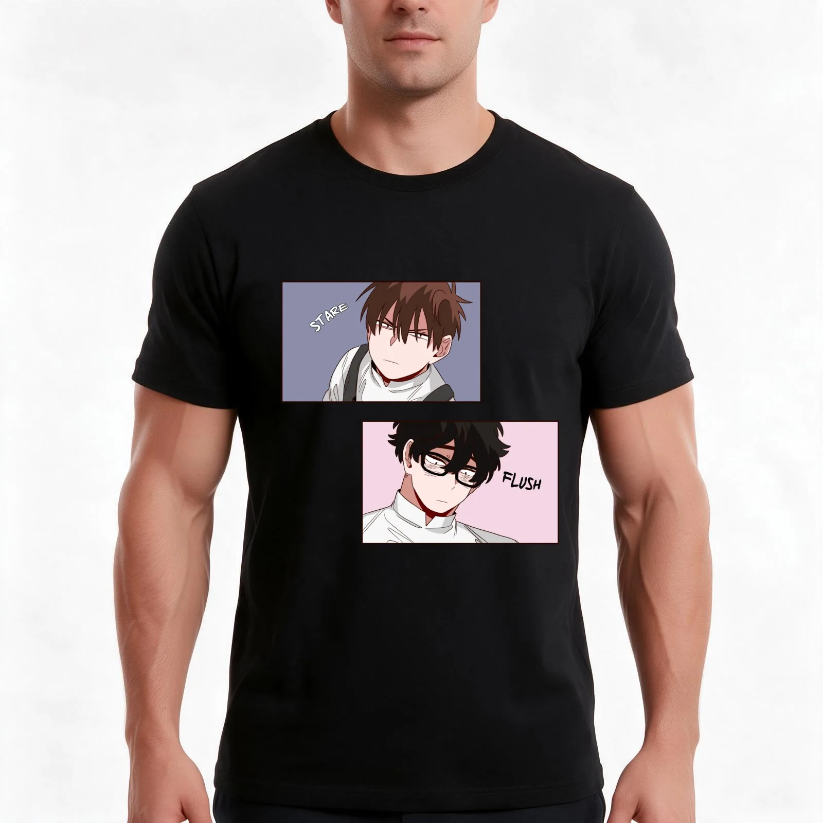 (BL)Sign (Yaoi) (Manhwa) Language- Suhwa (??) by Ker. Gyoon stare at Yohan that he blush. Cute moment T-Shirt, Unisex Men Women