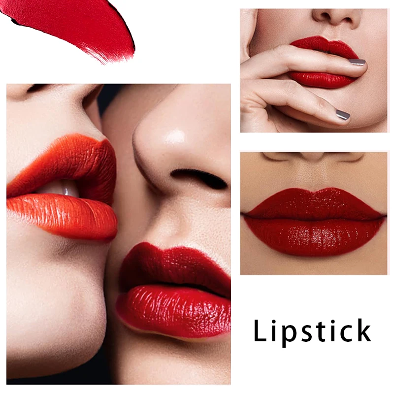 8 Colors Charm Women Lipstick Red Color Daily Use Waterproof Long Lasting Brightly Lip Stick Tint Makeup Cosmetic