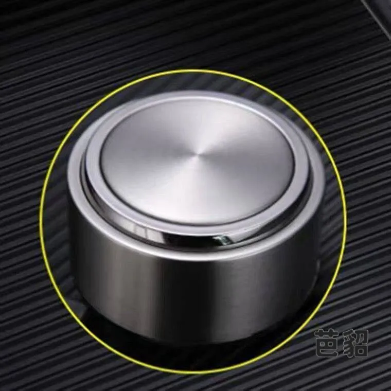 Sealed Leakproof 304 Stainless Steel Cup Lid Integrated Form Glass Tea Brewing Water Cup Cover Food Grade Beverage Accessory