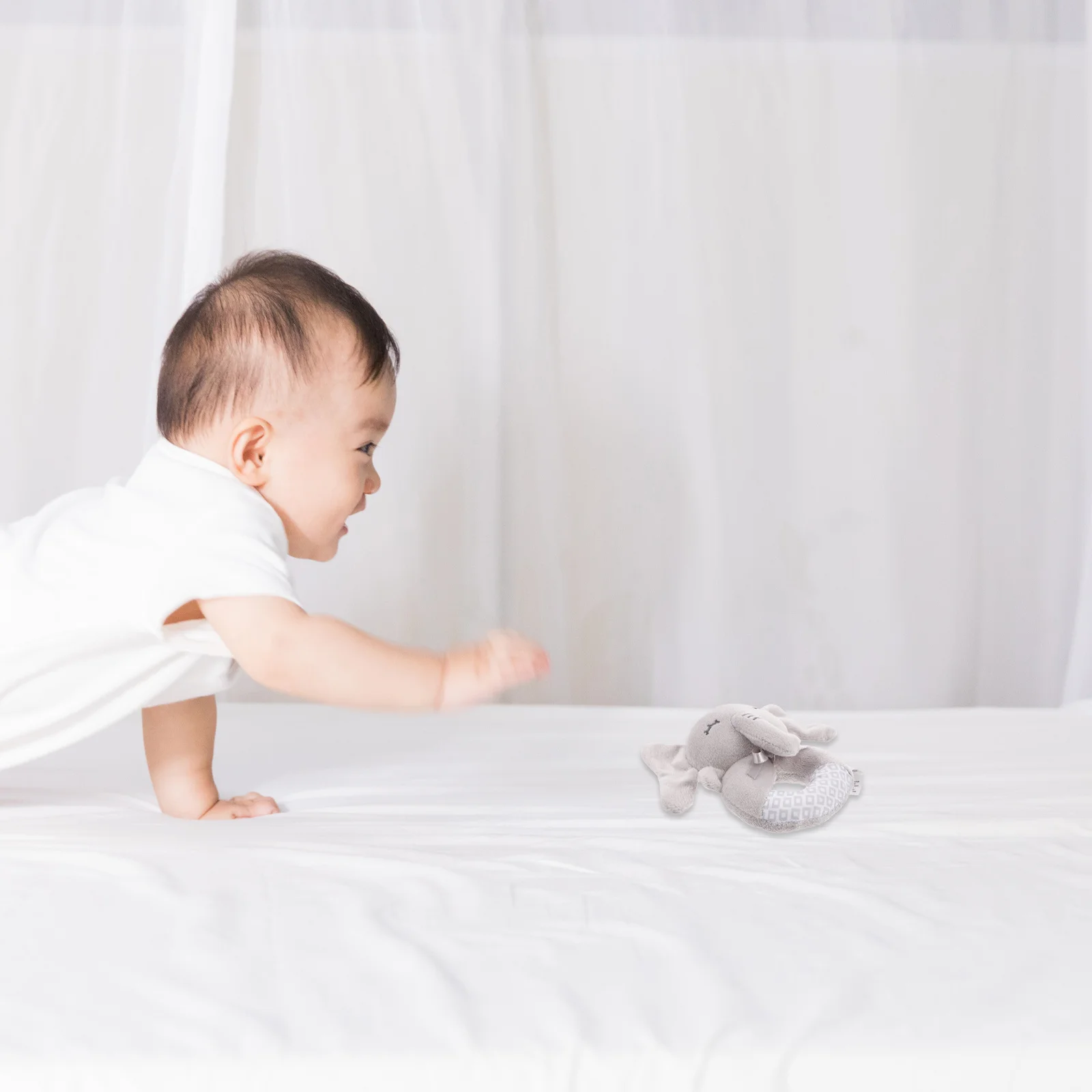 เครื่องเขย่ามือแบบนุ่มสำหรับทารกแรกเกิด เด็กทารก เล่นเสริมพัฒนาการทางประสาทสัมผัส เวลาคว่ำ ตกแต่งห้องเด็กอ่อน