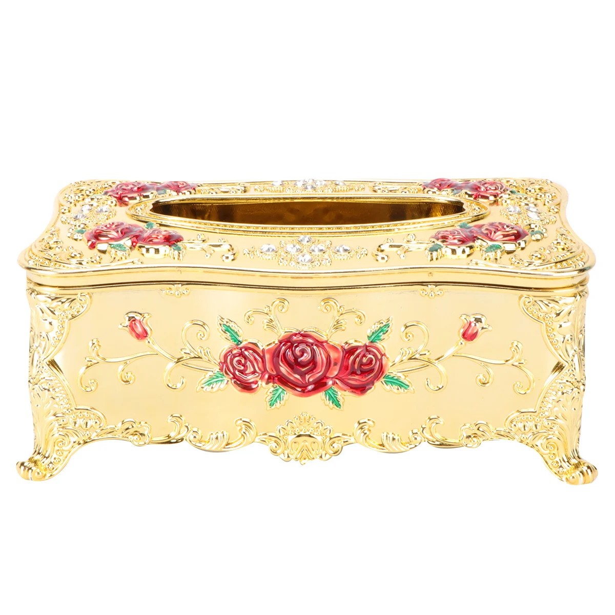 

Home Napkin Holder European Style Tissue Case Removable Design Easy to for Car and Office Grade Tissue Box