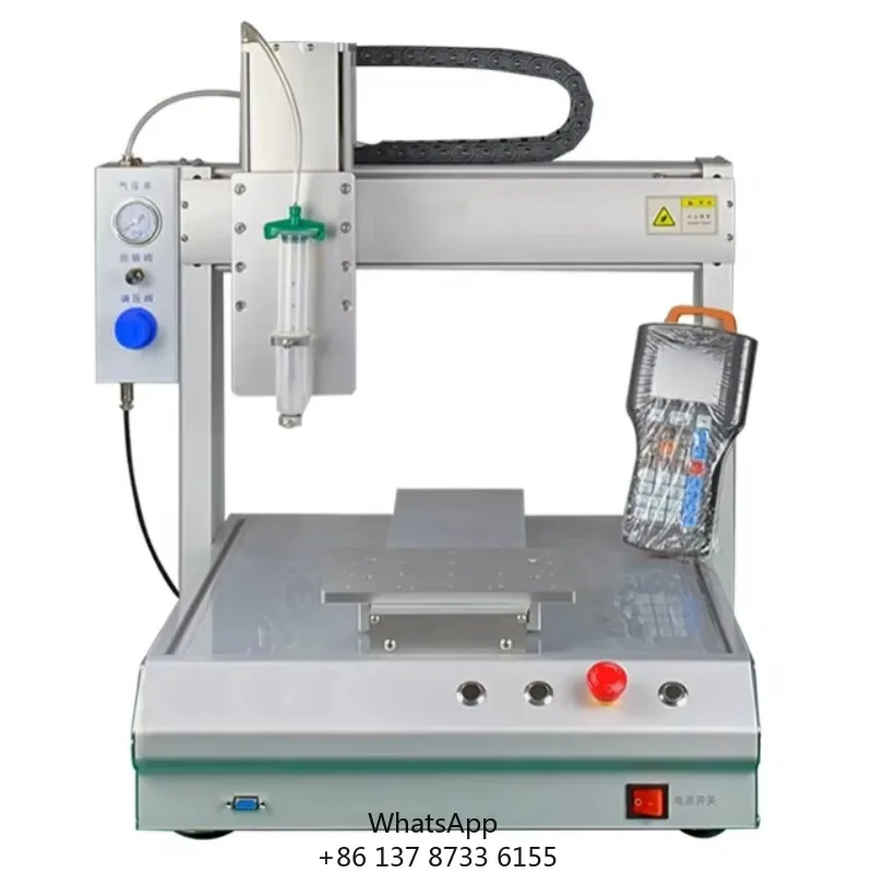 

Gantry Type XYZ Axis Automatic Liquid Glue Dispensing Machine With Syringe For Liquid Glue Coating