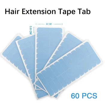 5 yaprak 60 adet saç yapışkan bant 4cm * 0.8cm saç değiştirme çift taraflı bant dantel peruk saç uzatma