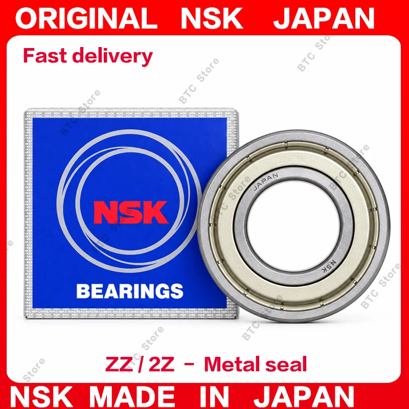 2pcs Japan NSK Bearing 6210 6210ZZ 6210-2RS 50*90*20mm Precision deep groove ball bearings 4