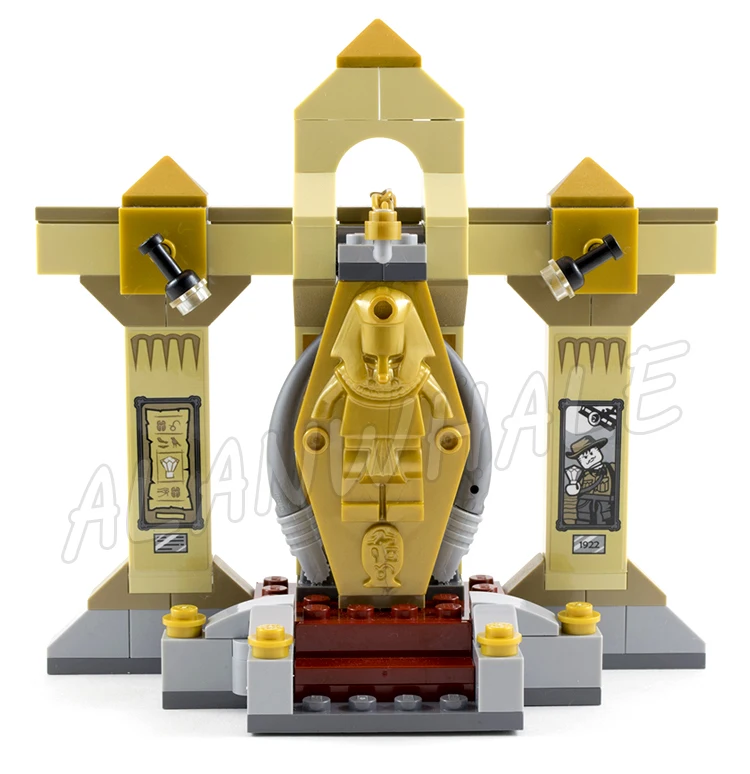 110pcs Movie Series Mummy Museum Mystery Egyptian Headdress Hidden Gems 10428 Building Blocks Sets Compatible With Model