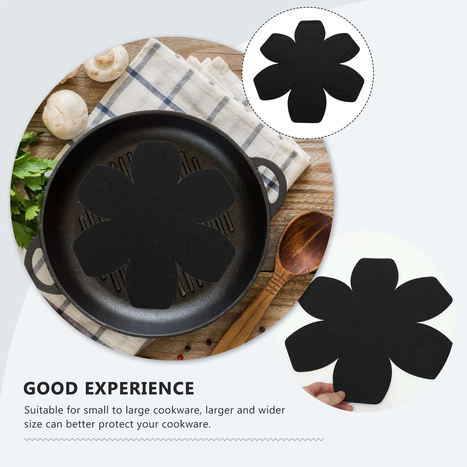 

12pcs Pot Holder Pads Heat Resistant Anti-Slip Kitchen Protectors For Cookware Tableware Mat Pan Cushions Protective Coasters