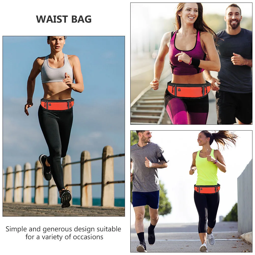 Waterproof Waist Oxford Fabric Multi-Compartment Chest Bag for Men Women Outdoor Fitness Phone Storage