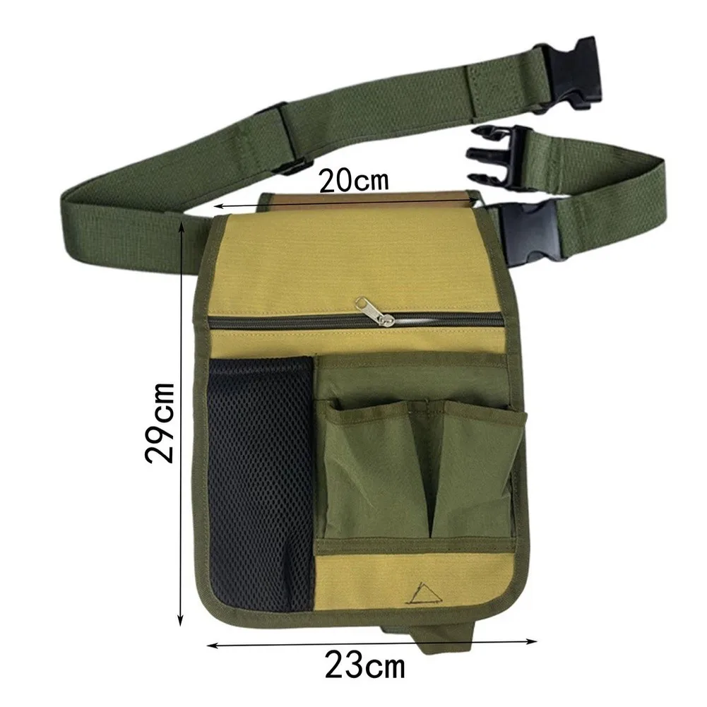 Organized Gardening Tool Pouch with Secure Closure Pockets Industrial Grade Fabric and Balanced Load Distribution