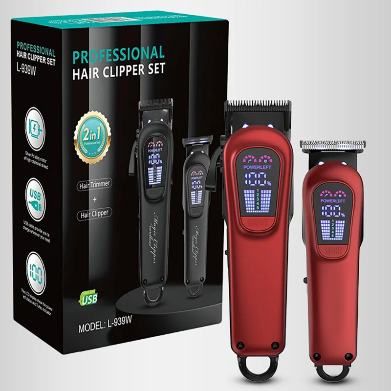 

BRDCLIP 7500 об/мин профессиональная машинка для стрижки волос набор триммеров для волос DLC Blade Парикмахерская машина для стрижки волос для мужчин 939