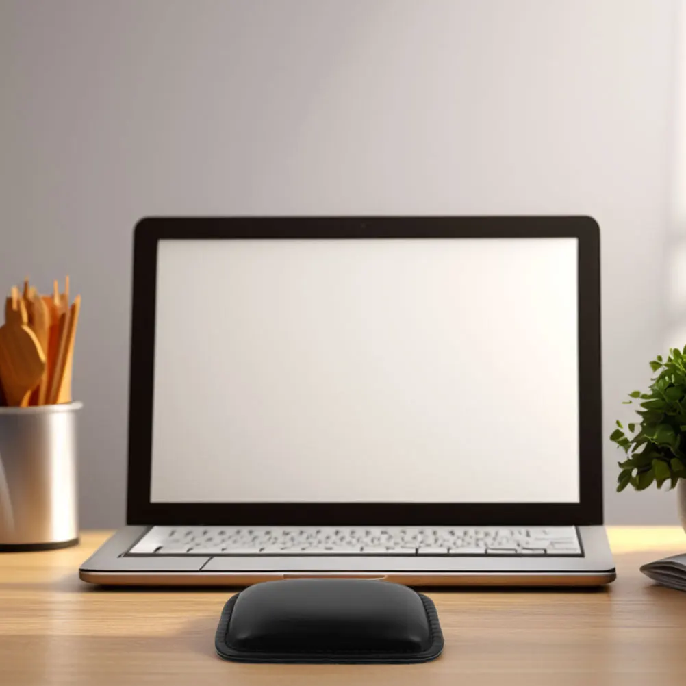 

2pcs Pu Rests Soft Ergonomic Cushion For Office Home Computer Nonslip Pad Wrist Pillow Supportive Mouse Mat Smooth Surface Wrist