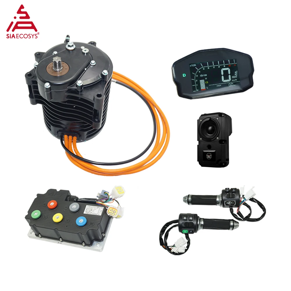 QS MOTOR 138 3000W V3 70H 5500W Max continuous 3800RPM Mid drive Motor conversion kit with APT72400 Controller for E-Motorcycle