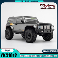 Yikong Yk41012 Rc Car 1/10 Brushless and Brush Remote Control Car Model Simulation Electric Climbing Off-Road Vehicle Adult Toys
