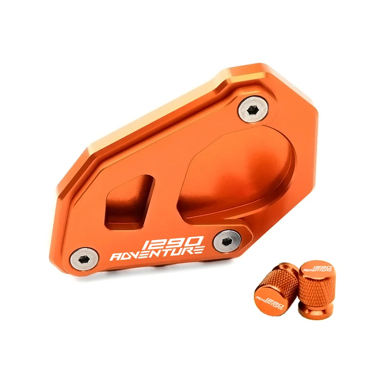แผ่นรองขาตั้งข้างมอเตอร์ไซค์ CNC สำหรับ 1290Adventure 1290 SUPER ADVENTURE S R T ADV 1290ADV
