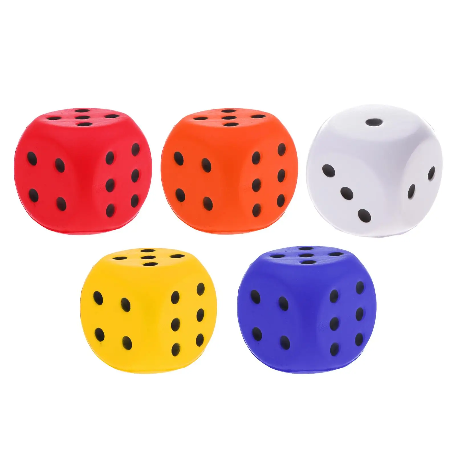 4cm Sponge Dices Dot Dices 6 Sided Foam Dices Early Math Skills Party Favors for for Carnival School Supplies Party Favors